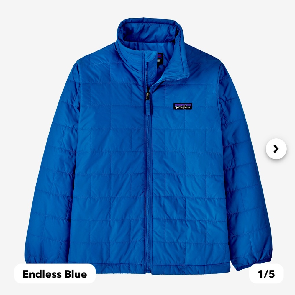 Kids Patagonia Nano Puff Brick Quilt Jacket